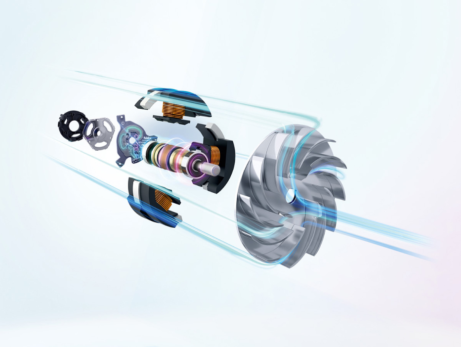 Мощный и компактный мотор DigitalSpin для эффективной уборки